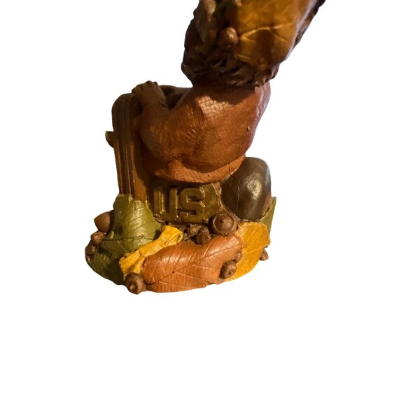 Vintage 2 Tom Clark Gnome Figurines Flyboy GI Army 1991 Pecan Resign Estate 4.75 - Picture 5 of 10